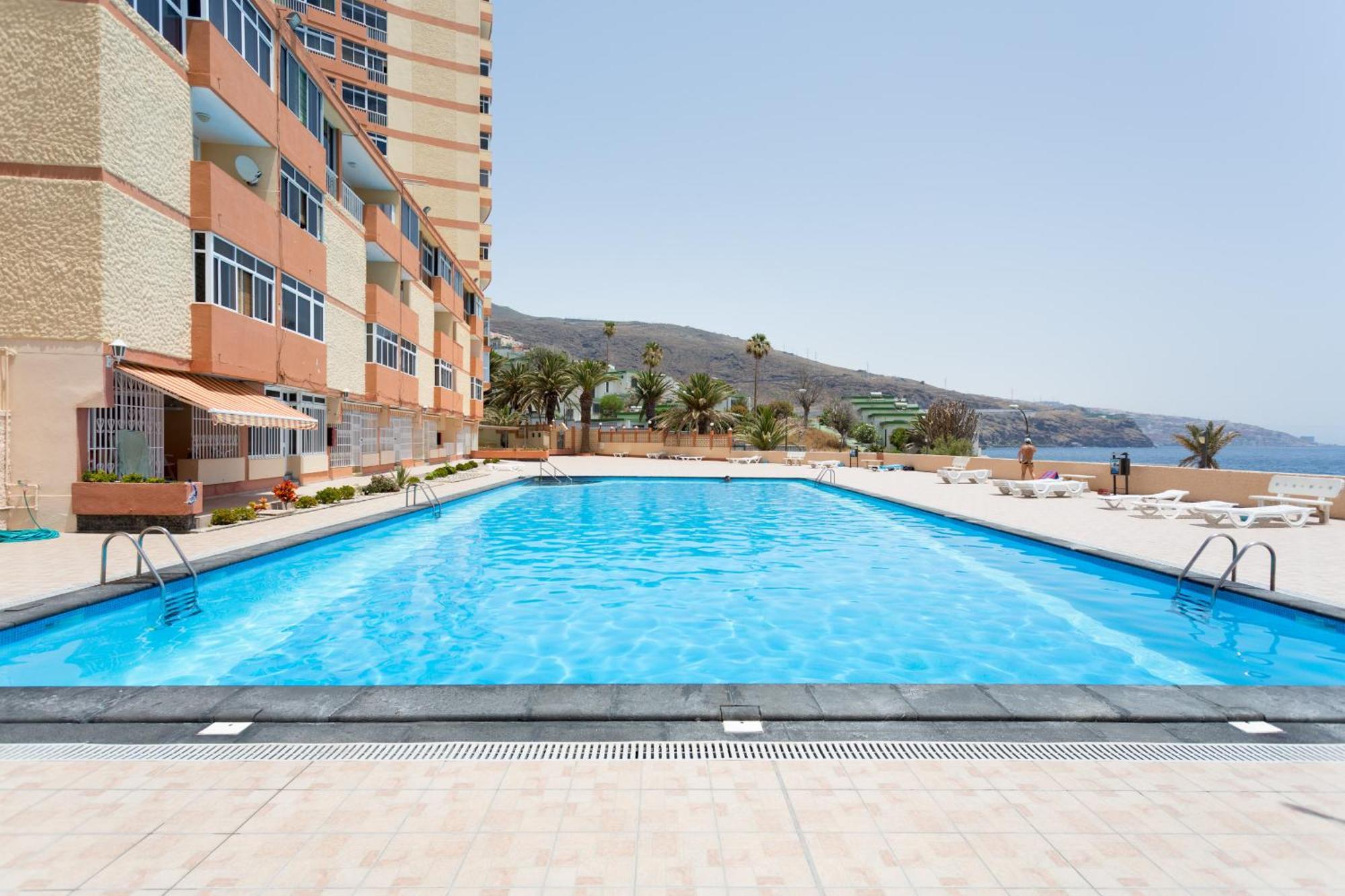 Frontline Duplex Las Arenitas With Pool 坎德拉里亚 外观 照片